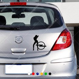 Opel Logosu ve Sexy Lady Sticker