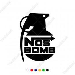 Pimli Bomba ve Nos Bomb Yazısı Sticker Yapıştırma