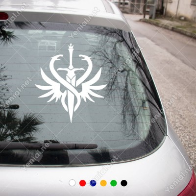 Sağ Sol Yönlü Yılan Kılıç ve Yılan Etiket Sticker Yapıştırma