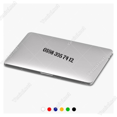 Telefon Numarası Özel Sticker Araç Araba Motor Sticker 2 Adet