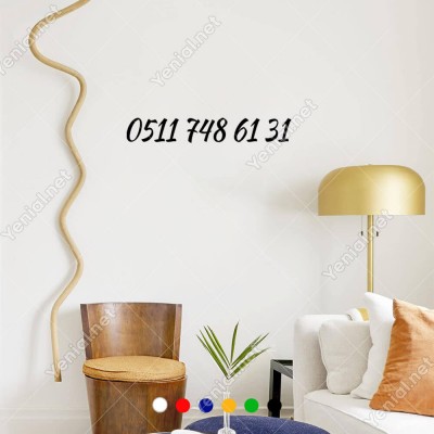 Telefon Numarası Özel Sticker Araç Araba Motor Sticker 2 Adet