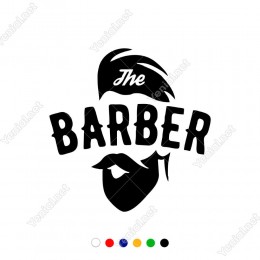 The Barber Berberler İçin Etiket Sticker Yapıştırma