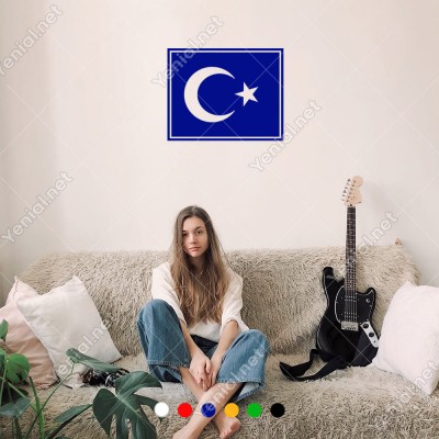 Türk Bayrağı Çerçeveli Sticker Yapıştırması
