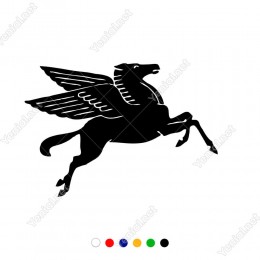 Uçan At Pegasus Simgesi Sticker Yapıştırması