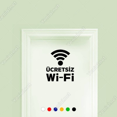 Ücretsiz Wifi Simgesi Sticker Yapıştırma