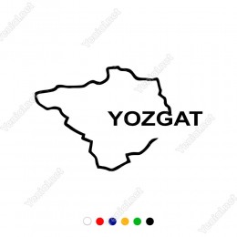 Yozgat Haritası Araç ve Duvar İçin Sticker Yapıştırma