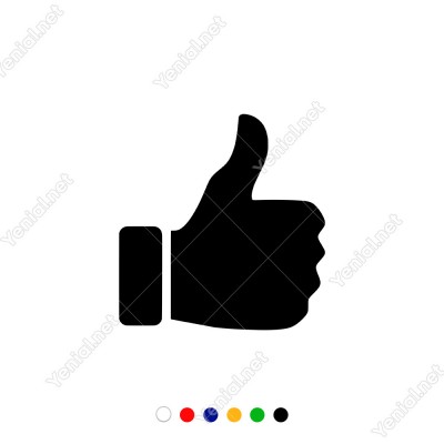 Beğenme Like İşareti Sağ El Sticker