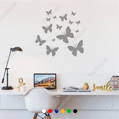 Farklı Ebat ve Çeşitte Kelebekler Butterfly 60x44 cm Duvar Sticker