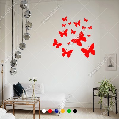 Farklı Ebat ve Çeşitte Kelebekler Butterfly 60x44 cm Duvar Sticker