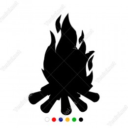 İzcilerin Yaktığı Küçük Ateş Parçası Sticker