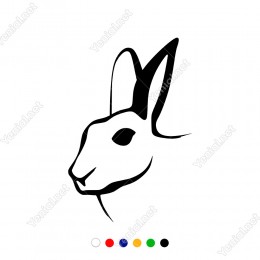 Koklayan Sevimli Tatlı Korkak Tavşan Sticker