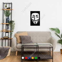 Pandoli V For Vendetta Maskesi Sticker