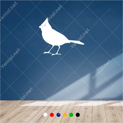 Yavrusunu Bekleyen Gagalı Kuş 60x50 cm Duvar Sticker