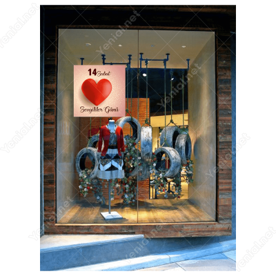 14 Şubat Sevgililer Gününe Özel Büyük Bir Kalp Yapıştırma