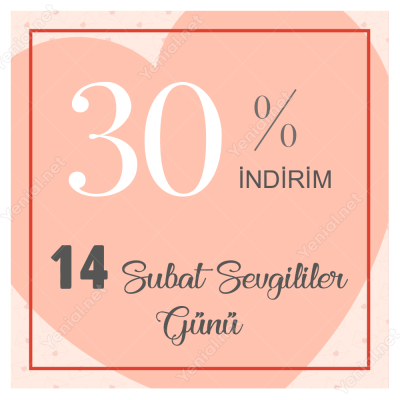 14 Şubat Sevgililer Gününe Özel Pembe Soft Kalp Yapıştırma