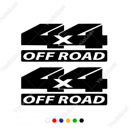 4x4 Off Road Yazısı Bold 2 Adet Sticker Yapıştırma