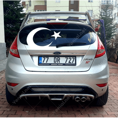 Ay Yıldız Araba Oto Sticker, Çıkartma Yapıştırma 