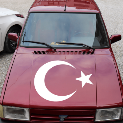 Ay Yıldız Araba Oto Sticker, Çıkartma Yapıştırma 