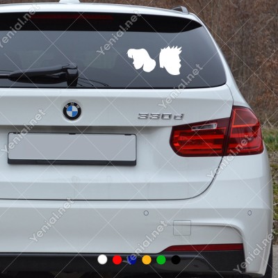 Bay Bayan Wc Tabelası Saçı Dağınık Kadın Sticker