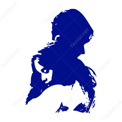 Birbirine Sarılmış Kız Erkek Sevgililer Sticker Etiket