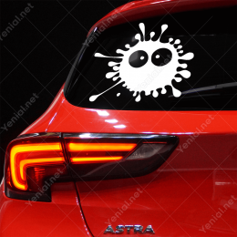 Çamur Sıçrama Leke Komik Eğlenceli Karekter Araba Stickerı