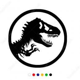 Ejdarha Başı Jurassic World Logo Sticker Yapıştırma