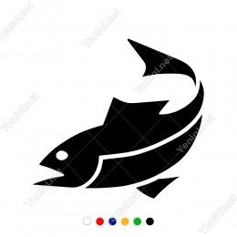 Geri Doğru Dönüş Yapmış Kılıç Balığı Sticker