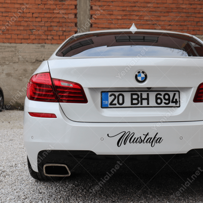İsim Araba Sticker, Kişiye İsme Özel Çıkartma Yapıştırma