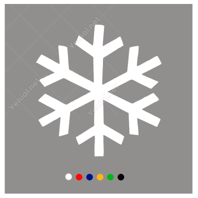 Kar Tanesi Sticker Çıkartma
