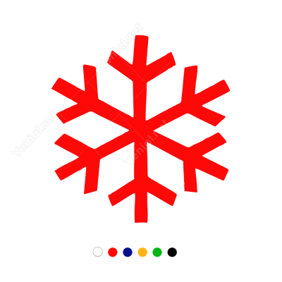 Kar Tanesi Sticker Çıkartma