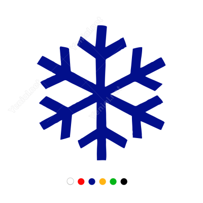 Kar Tanesi Sticker Çıkartma