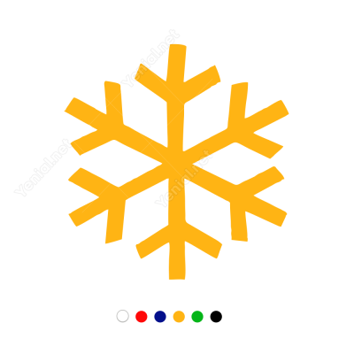 Kar Tanesi Sticker Çıkartma