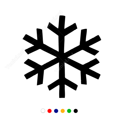 Kar Tanesi Sticker Çıkartma