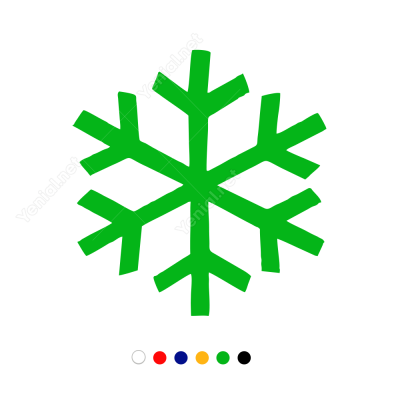 Kar Tanesi Sticker Çıkartma
