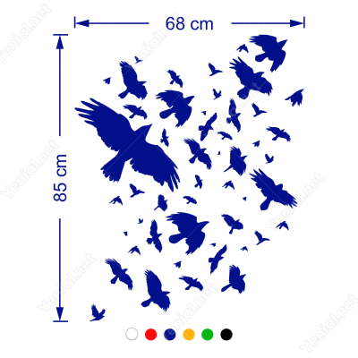 Karga Sürüsü Siticker