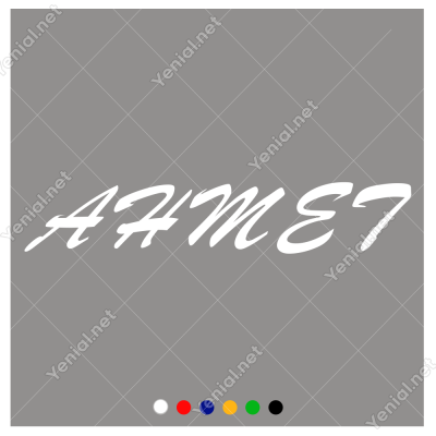 Kişiye Özel İsim Seçenekli Araba Sticker, Oto Çıkartma Yapıştırma