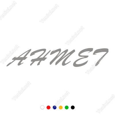 Kişiye Özel İsim Seçenekli Araba Sticker, Oto Çıkartma Yapıştırma