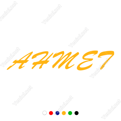 Kişiye Özel İsim Seçenekli Araba Sticker, Oto Çıkartma Yapıştırma