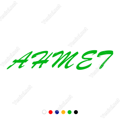 Kişiye Özel İsim Seçenekli Araba Sticker, Oto Çıkartma Yapıştırma