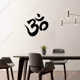 Om Yoga Sembolü Duvar Sticker -  60x56cm