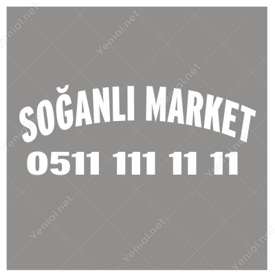 Özel Market Oval Sticker Etiket Folyo Yapıştırma