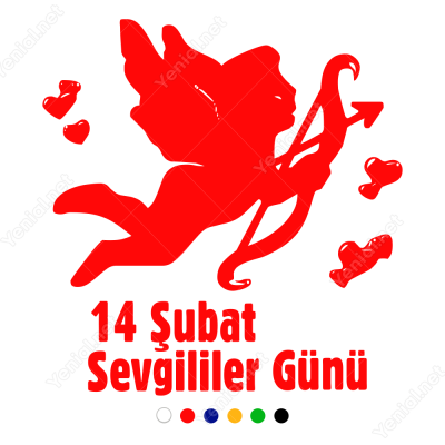 Sevgililer Günü Askılı Kalp Çeşitleri 110x100cm Sticker