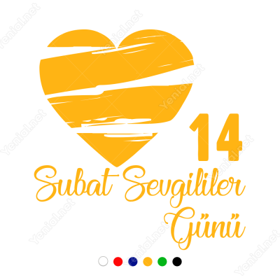 Sevgililer Günü Eskitilmiş Kalp 110x110cm Sticker Yapıştırma