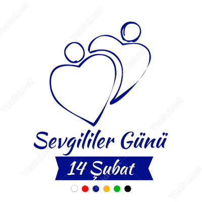 Sevgililer Günü İki Kalp 115x100cm Yapıştırma