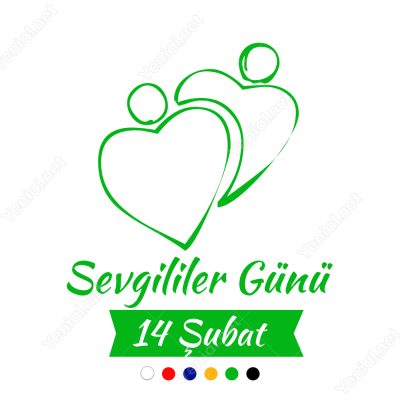 Sevgililer Günü İki Kalp 115x100cm Yapıştırma