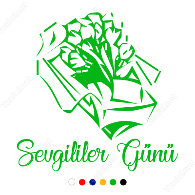 Sevgililer Günü Yazısı ve Çiçeksepeti Sticker Yapıştırma Sevgililer Günü Yazısı ve Çiçeksepeti Sticker Yapıştırma