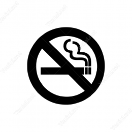 Sigara İçmek Yasaktır Logo Sticker Yapıştırma