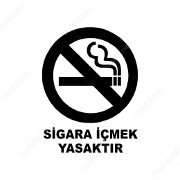Sigara İçmek Yasaktır Sticker Yapıştırma