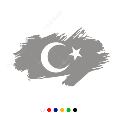 Türk Bayrağı 3 Araç - Motosiklet Sticker Çıkartma