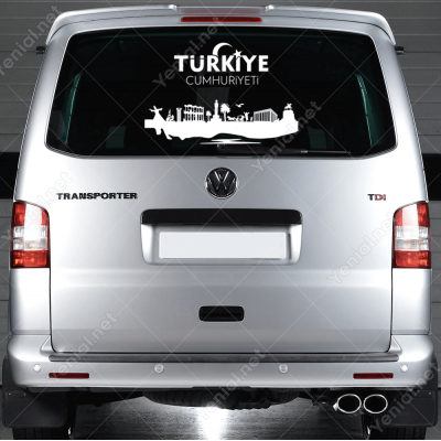 Türkiye Cumhuriyeti Ay Yıldızlı Görsel Sticker